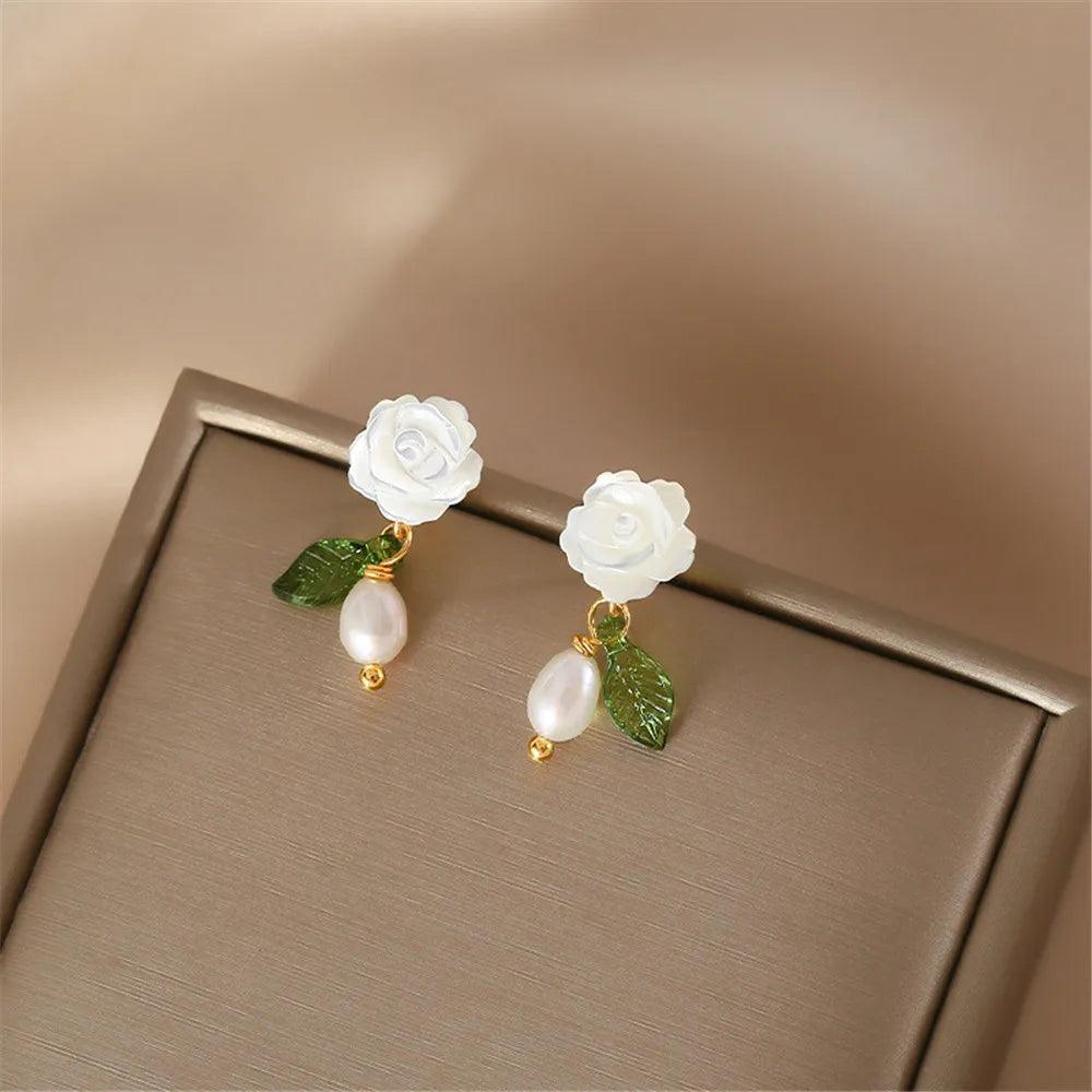 Boucles d’Oreilles en Perles "Jardin de Sérénité"