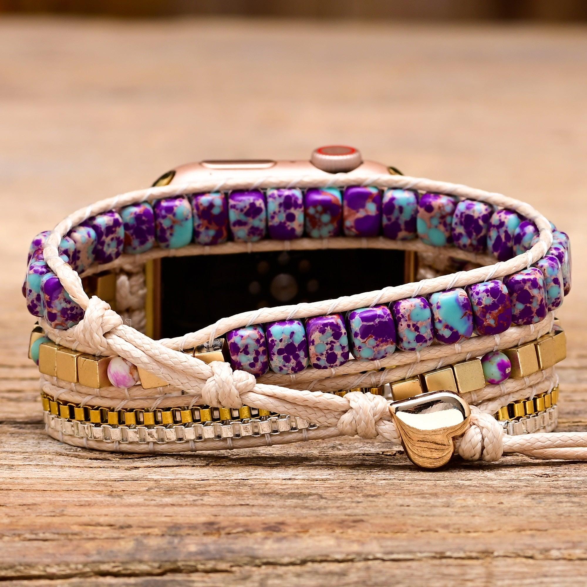 Bracelet d'Apple Watch Équilibre des Chakras & Mystère Divin