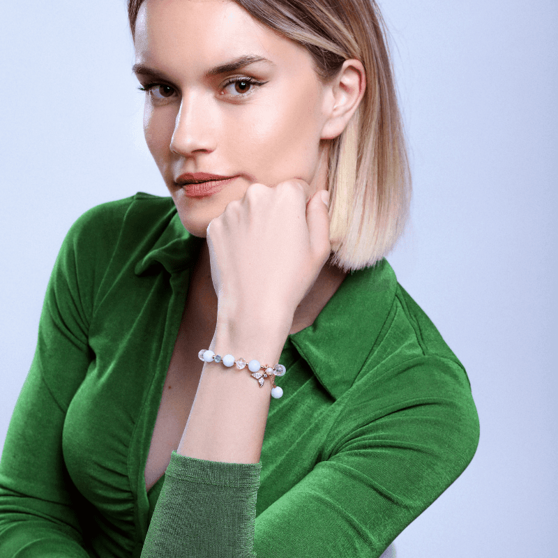 Bracelet en Quartz Bleu "Queue de Poisson"