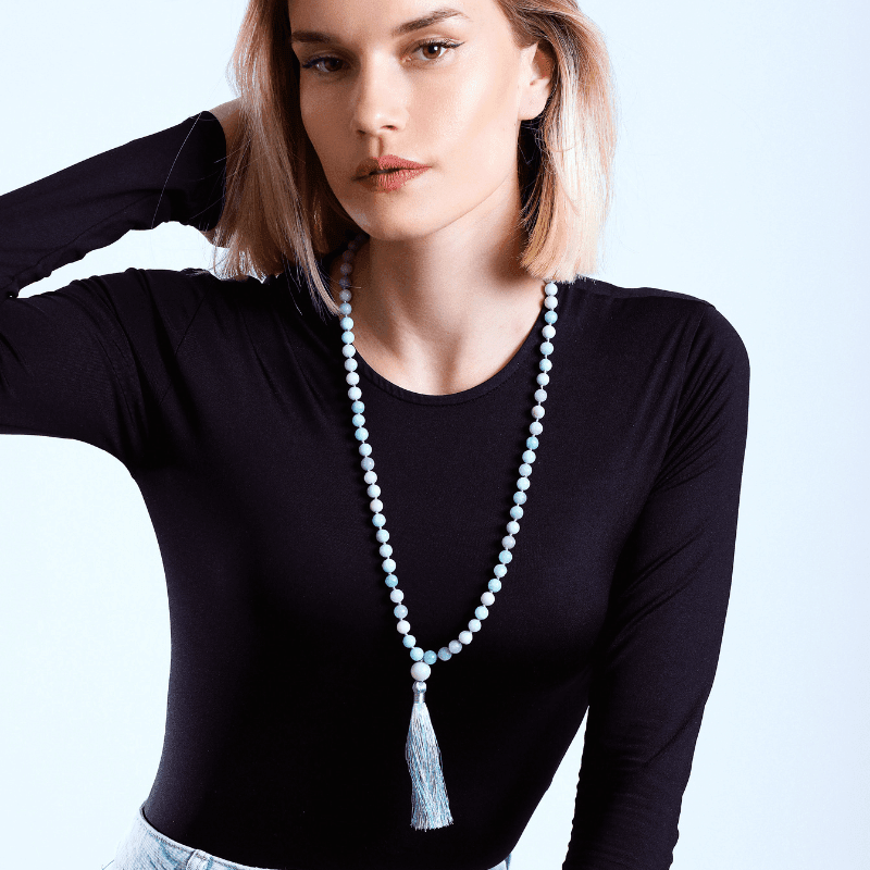 Collier Pastel Mala en Amazonite