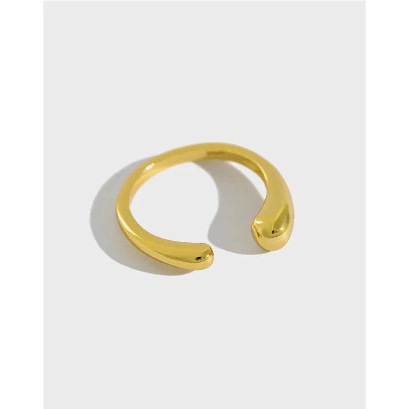 Bague Enveloppante Circe en Forme de Larme