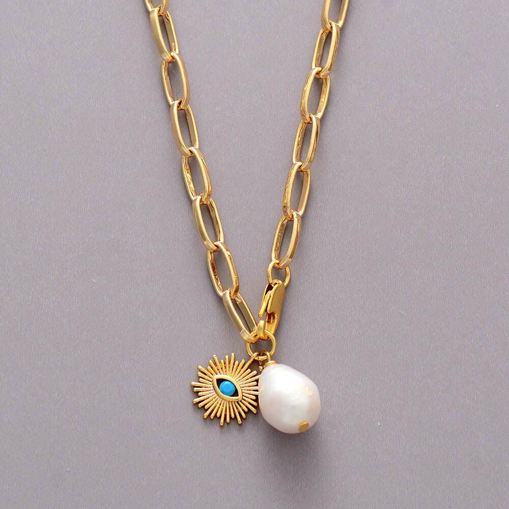 Collier de Protection contre le Mauvais Oeil en Perles