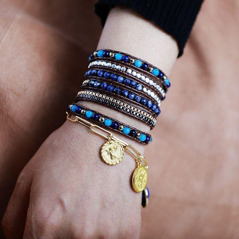 Bracelet Ancre Extrême Résistance en Jade et Pyrite