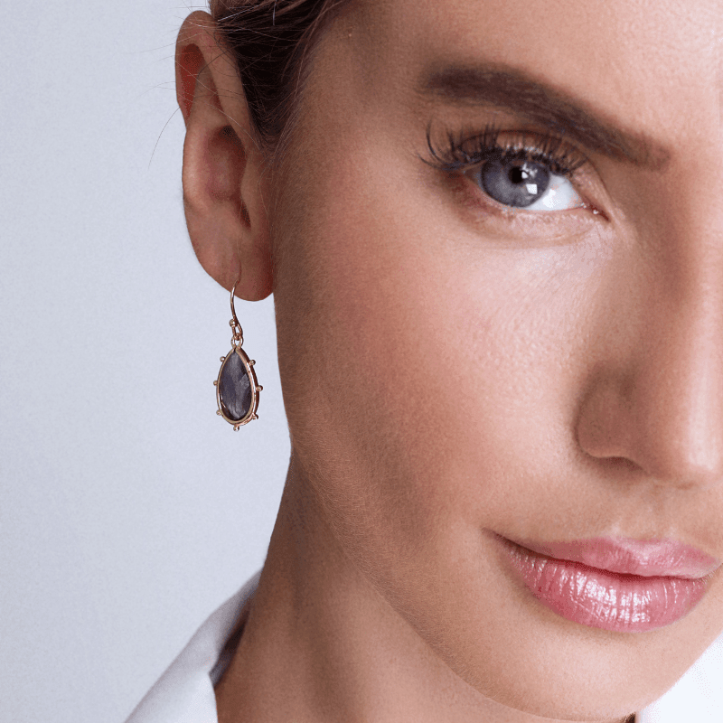 Boucles d'Oreilles "Flux Harmonieux" en Fluorite