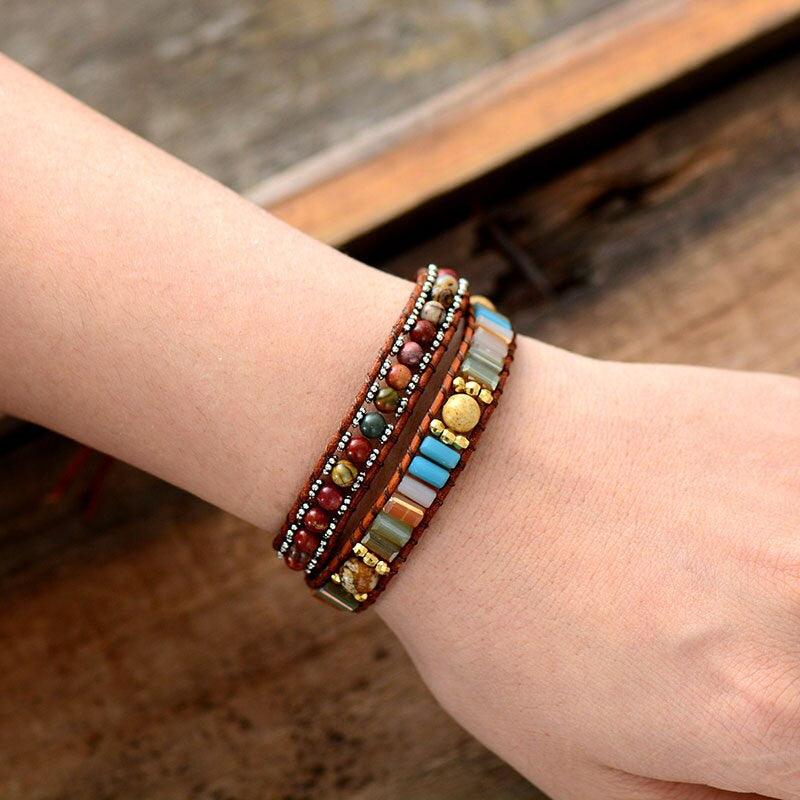 Bracelet Estival Bohéme en Pierres Naturelles