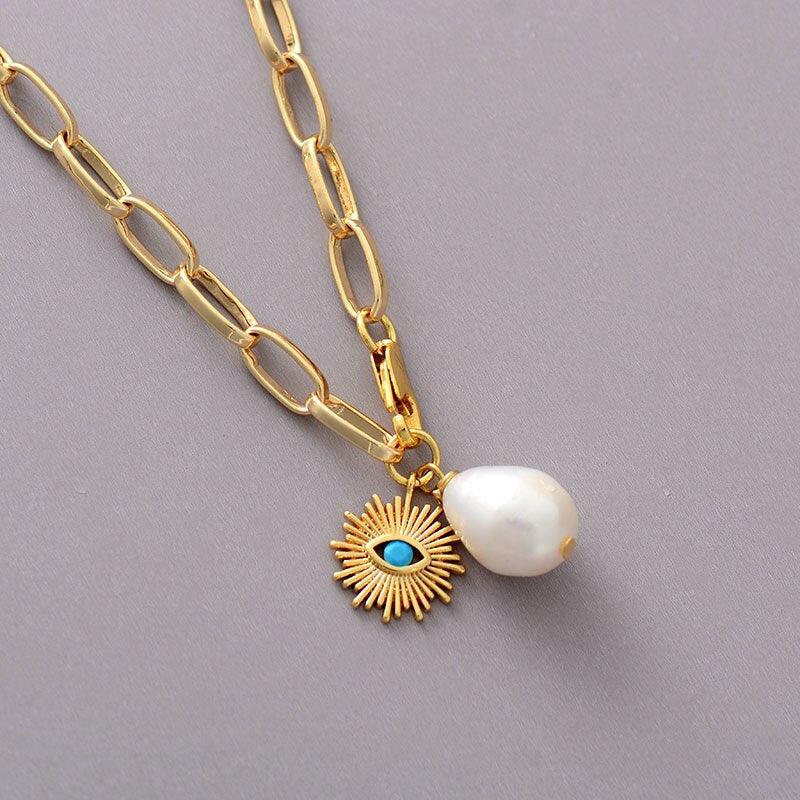 Collier de Protection contre le Mauvais Oeil en Perles