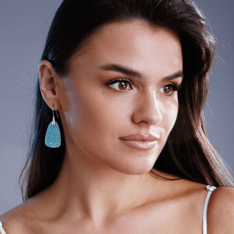 Boucles d'Oreilles Nature Sauvage en Amazonite