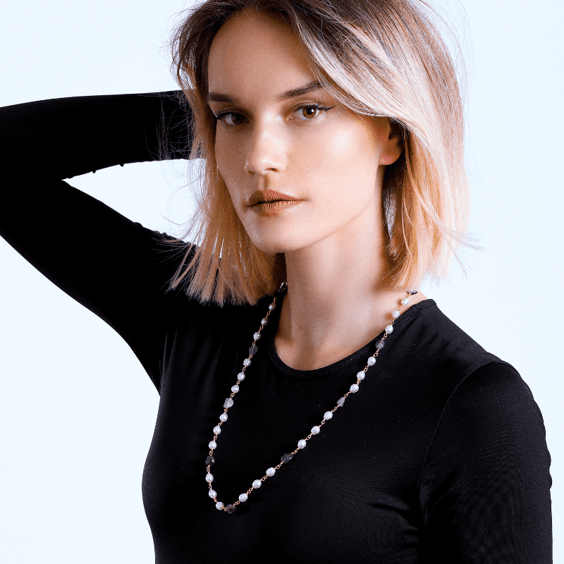 Collier Beauté Mystique en Perles et Améthyste