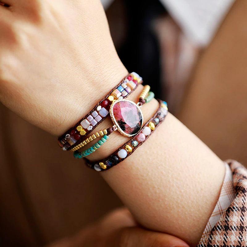 Bracelet Bonheur Intérieur en Jaspe