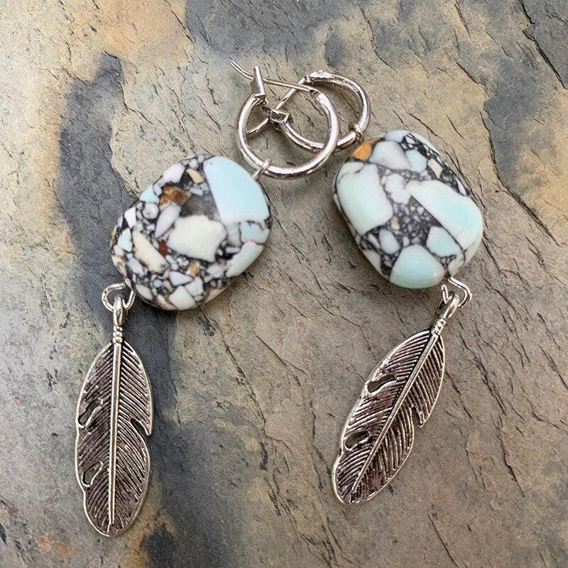 Boucles d'Oreilles en Turquoise
