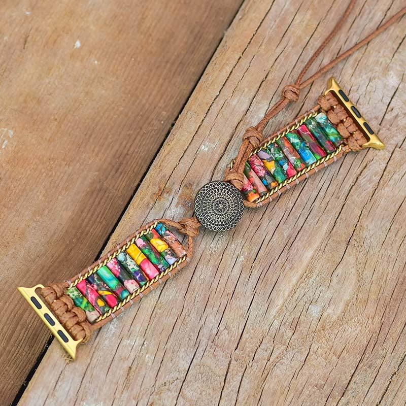 Bracelet de Montre Connectée Jardin Fleuri Impérial