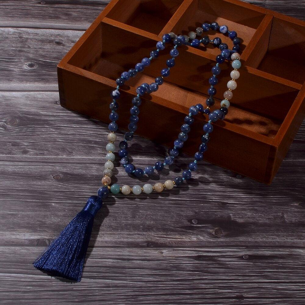 Collier Mala Ciel Bleu Apaisé