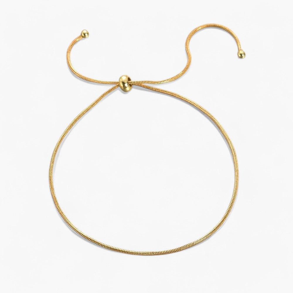 Bracelet de Cheville Ajustable Éclat Doré