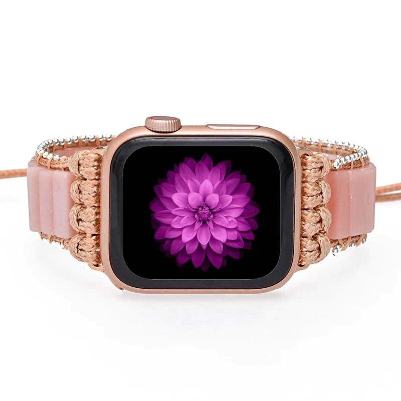 Bracelet d'Apple Watch Affectueux Toucher en Opale Rose