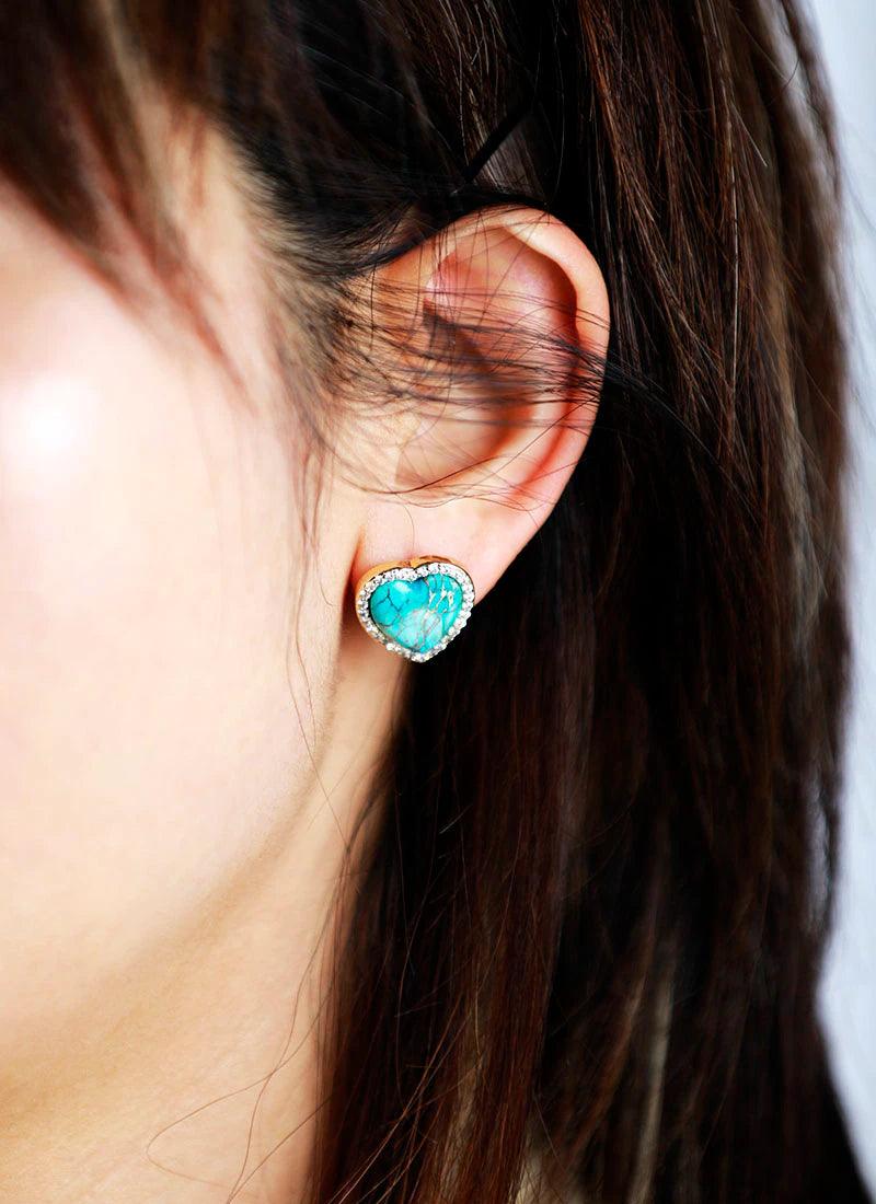 Boucles d'Oreilles Éclat Amoureux en Jaspe Impérial