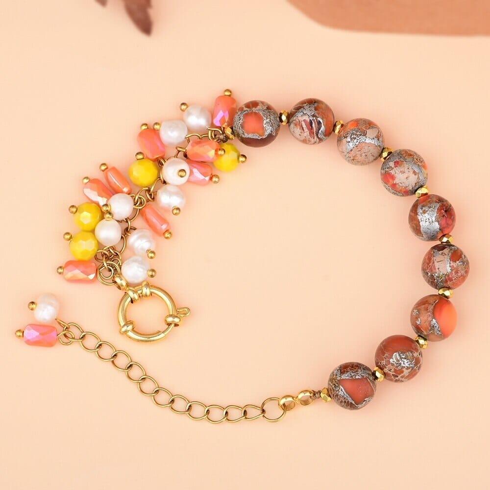 Bracelet Nourricier Suprême en Jaspe Doré