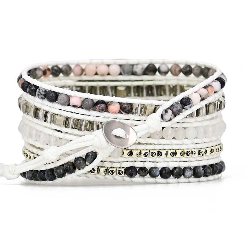 Bracelet pour Montre Connectée Samsung Nouvel Équilibre en Jaspe Zébré