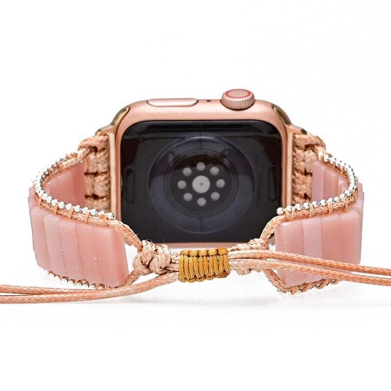 Bracelet d'Apple Watch Affectueux Toucher en Opale Rose