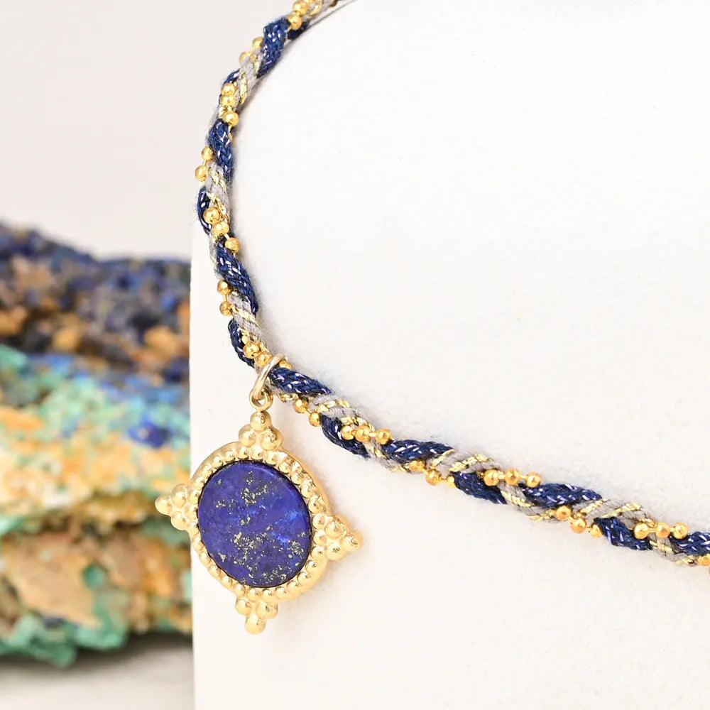 Collier Éveil Azur en Lapis-Lazuli
