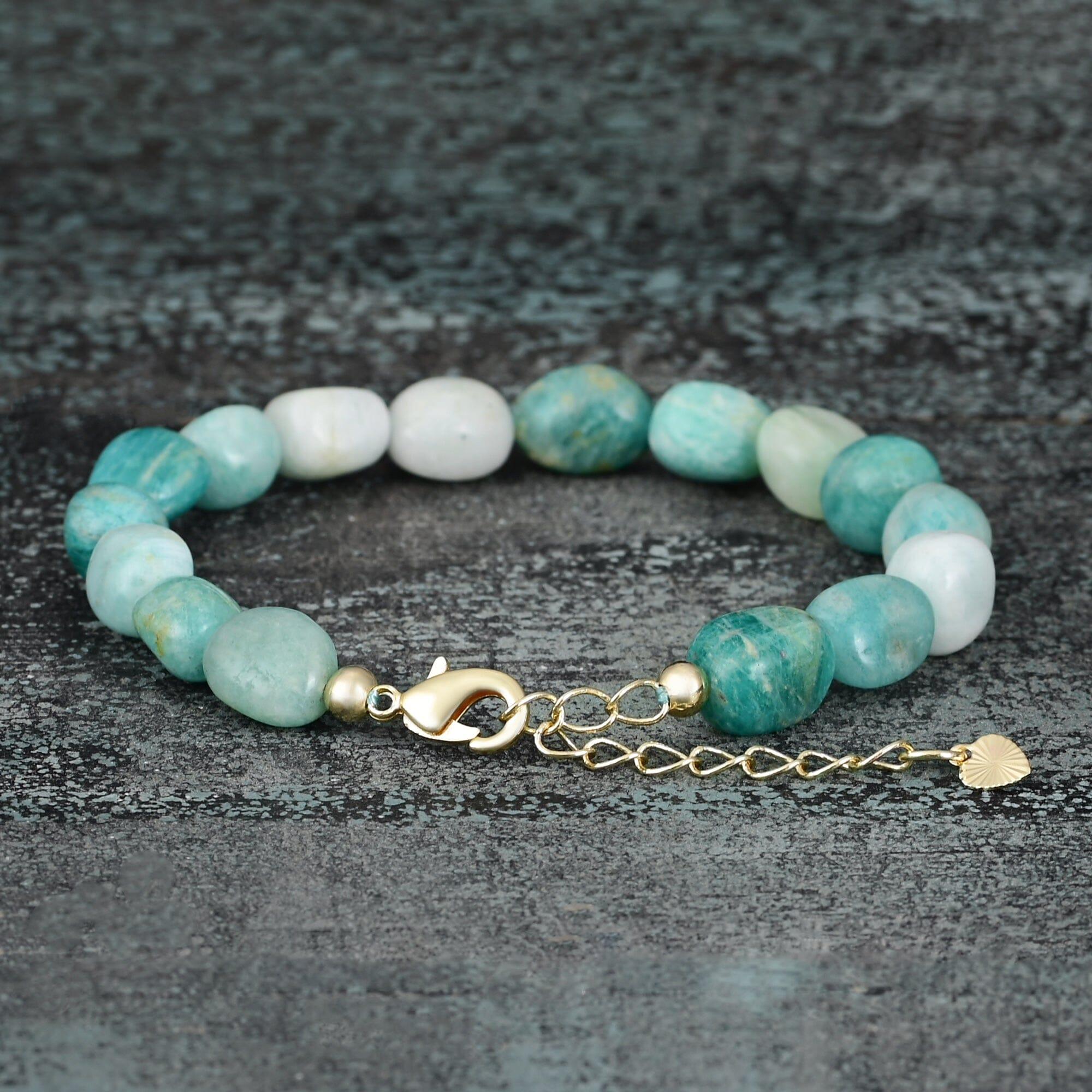 Bracelet Paisibles Courants en Amazonite