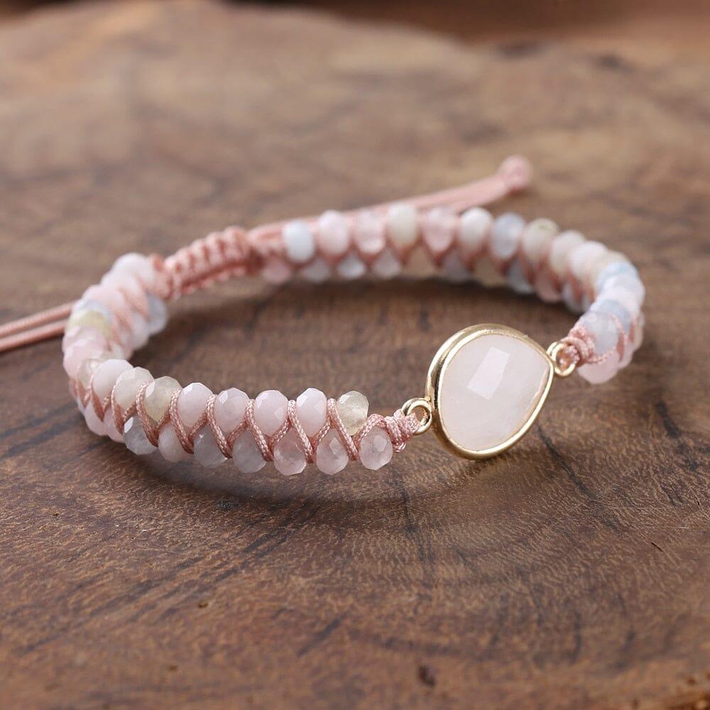 Bracelet Tressé Divine Féminité Rose