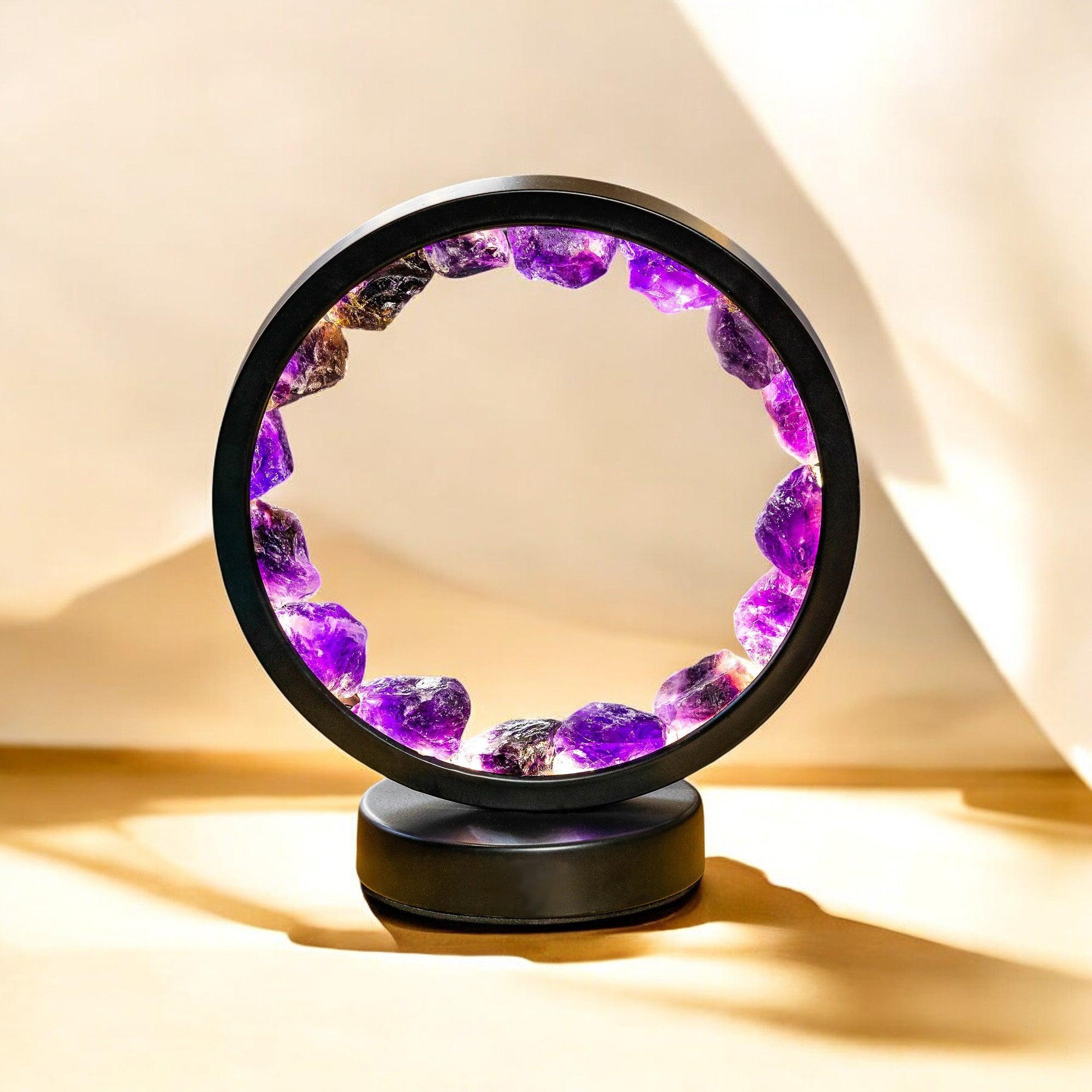 Éclat Tranquille - Lampe en Améthyste pour une Sérénité Spirituelle