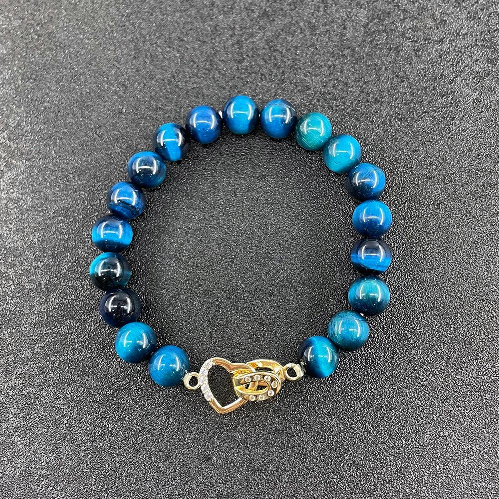 Bracelet Cœur d’Élégance en Pierres Naturelles