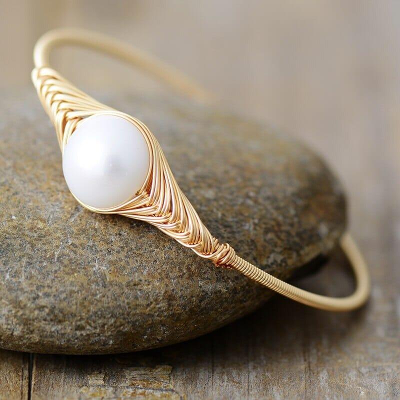 Bracelet en Perles Tissées d'Élégance Gracieuse