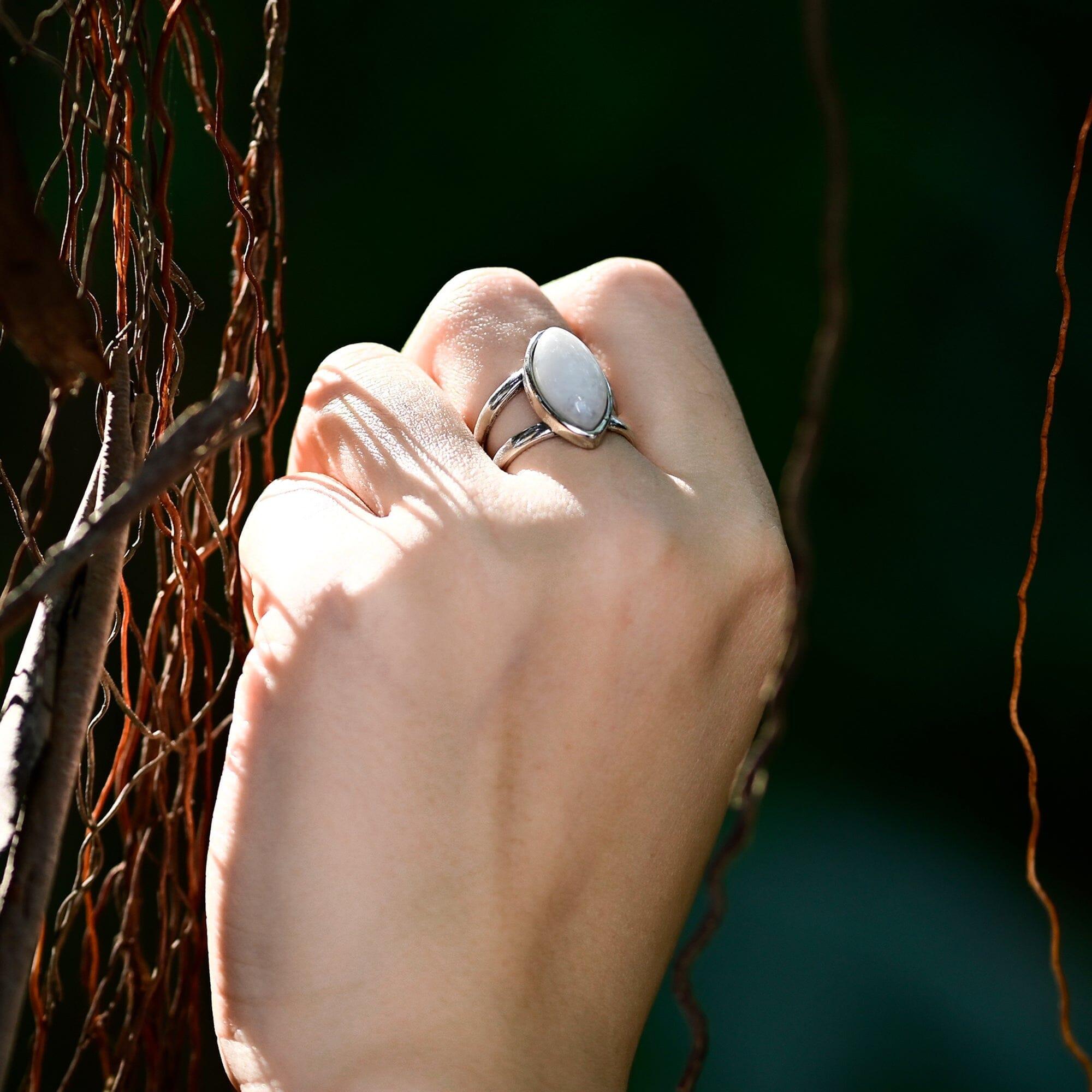 Bague Oeil Andrea en Pierre de Lune