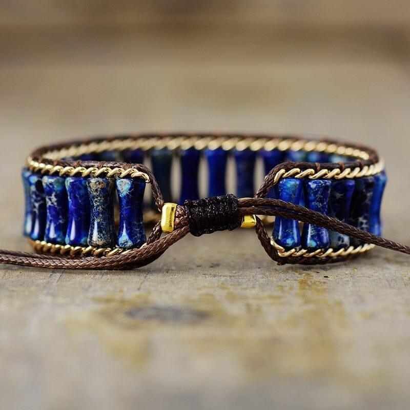 Bracelet "Énergie de Guérison" en Turquoise, Améthyste et Lapis-Lazuli