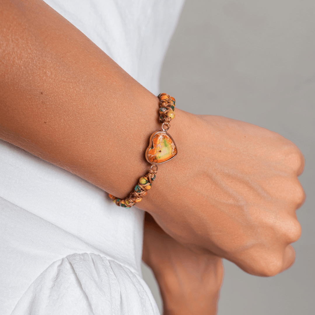 Bracelet Coeur Passionné en Jade