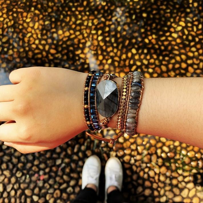 Bracelet de Protection en Labradorite