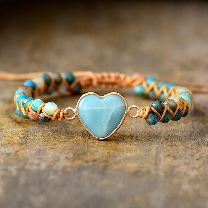 Bracelet de Protection d'Amour en Amazonite