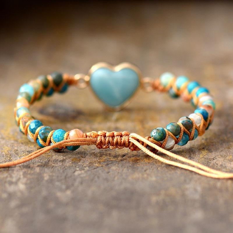 Bracelet de Protection d'Amour en Amazonite