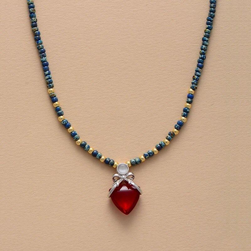 Collier Vision Dorée en Perles