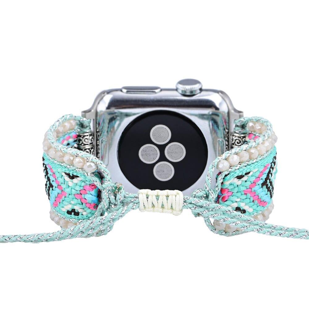 Bracelet de Montre Apple Âme Rayonnante en Turquoise