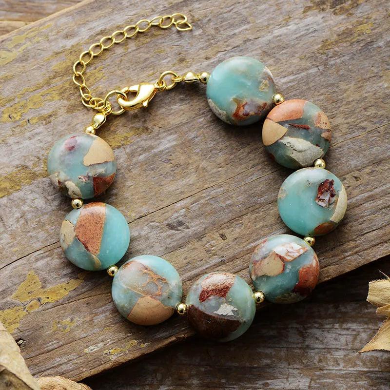 Bracelet en Jaspe Forêt Enchantée