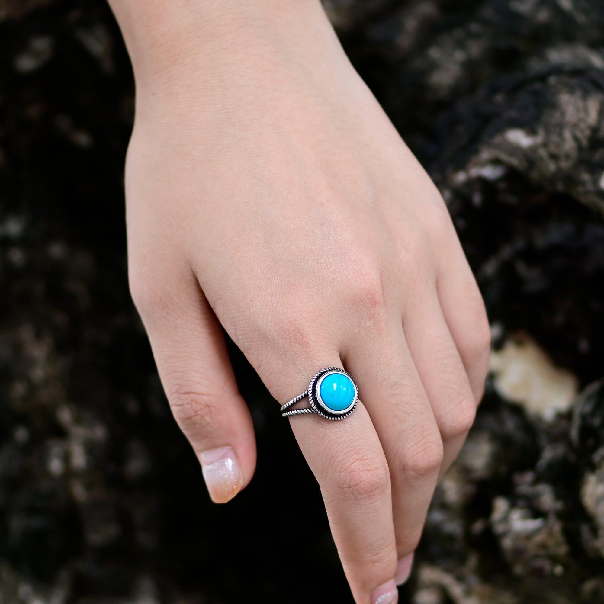 Luna - Bague de Bonne Fortune en Turquoise