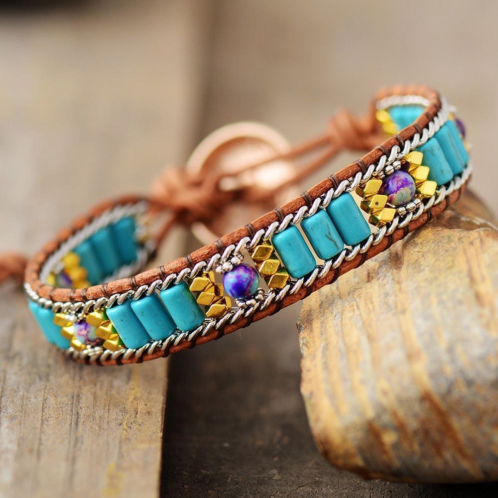 Bracelet Solaire en Turquoise