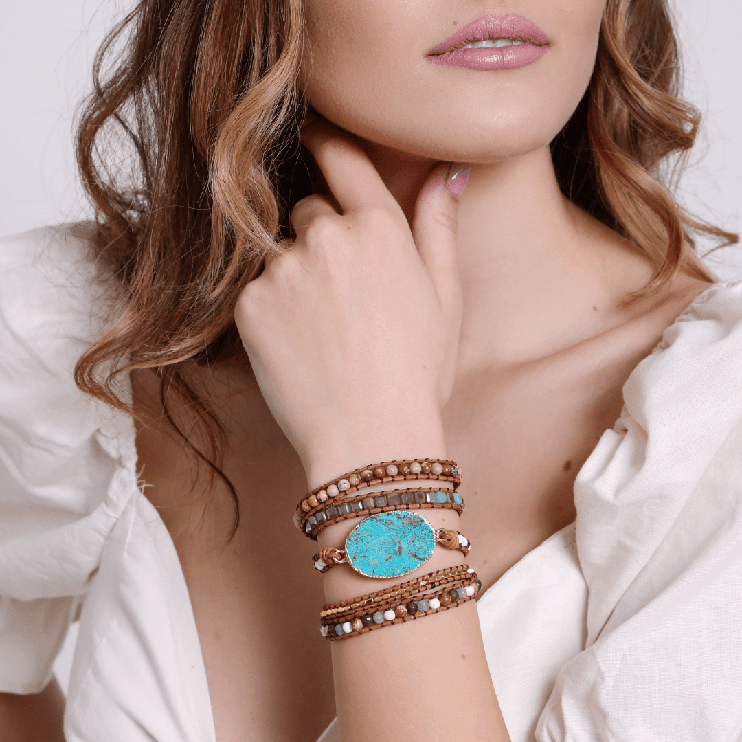 Bracelet Naturel en Pierre de Jaspe