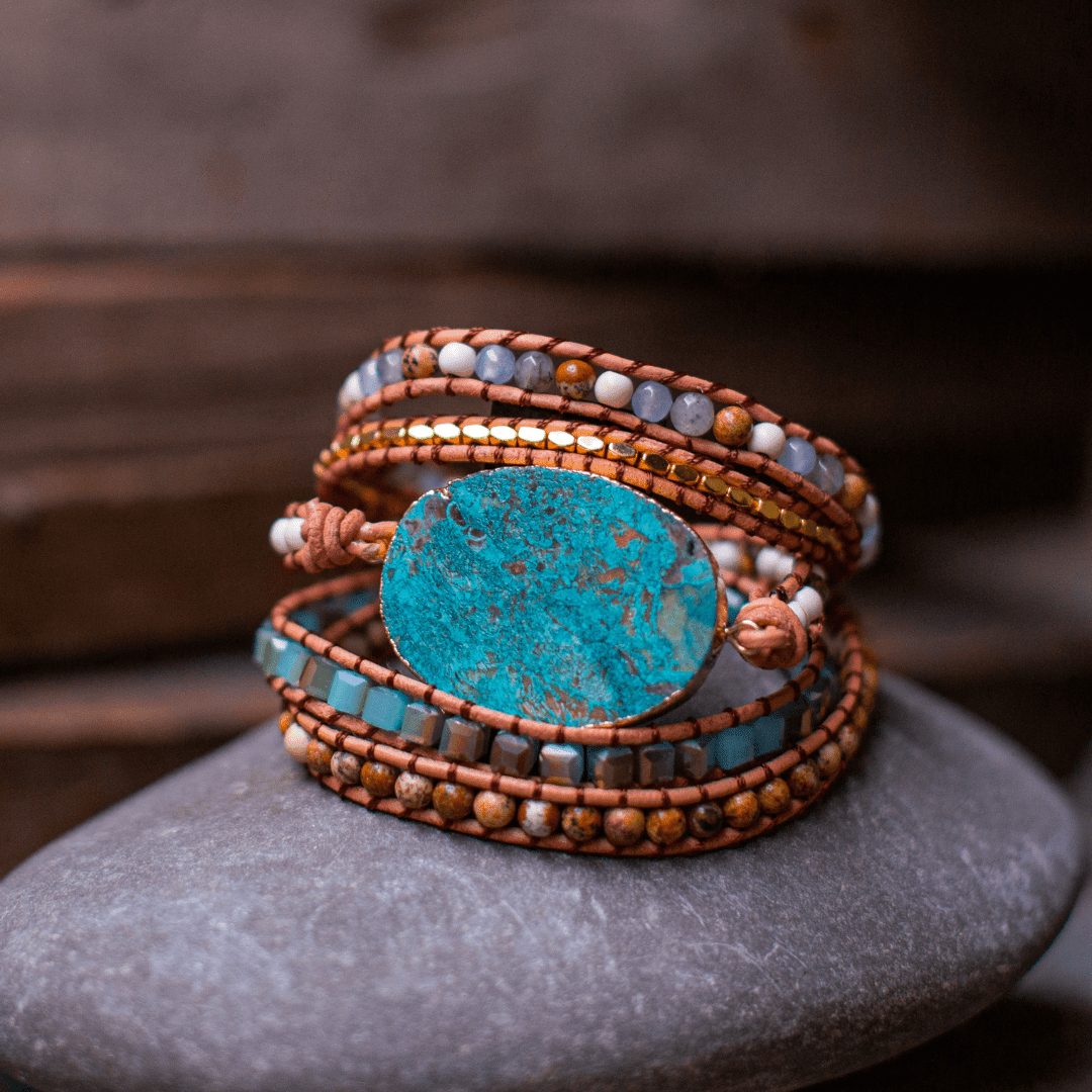 Bracelet Naturel en Pierre de Jaspe