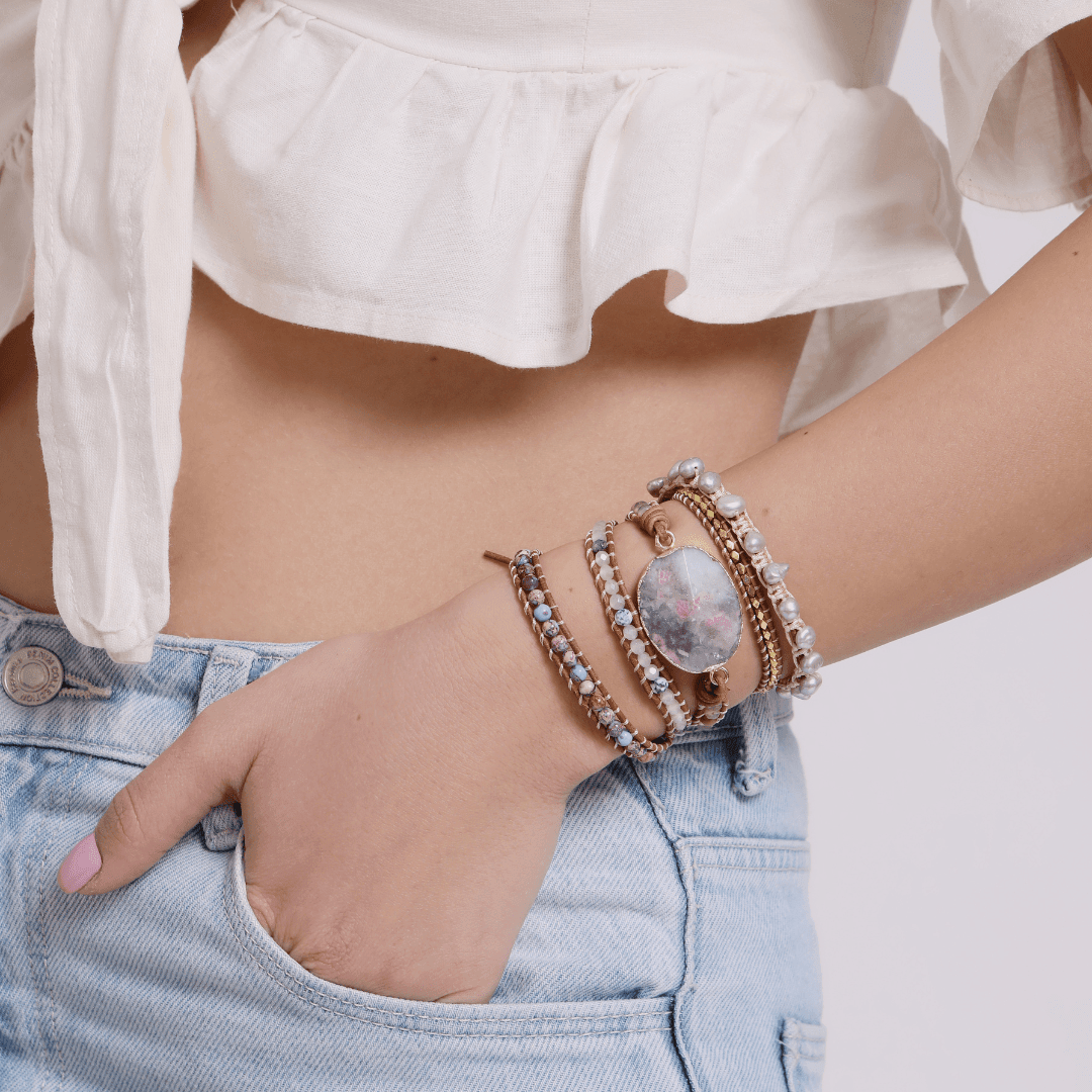 Bracelet Thérapeutique en Tourmaline Rose