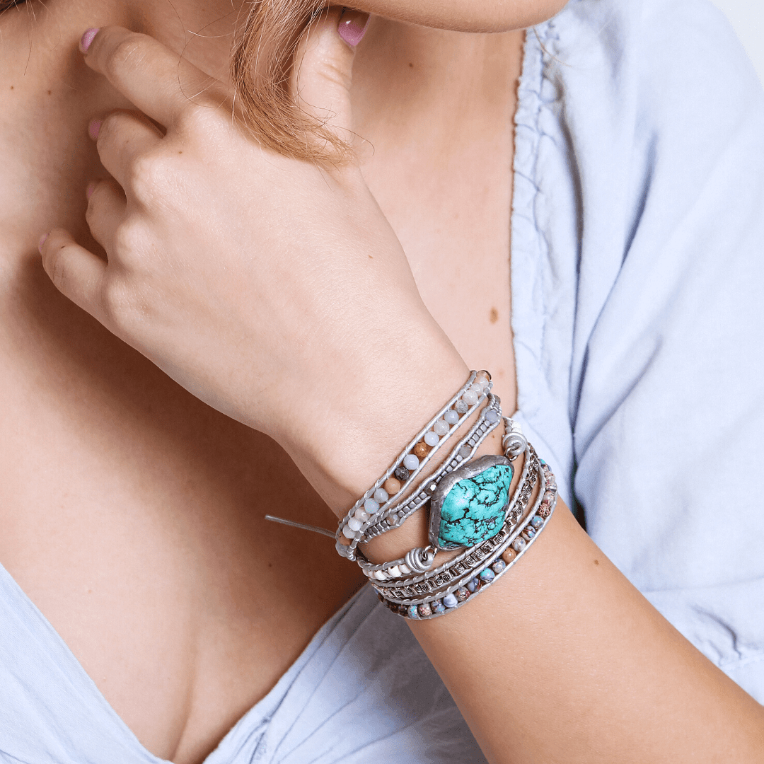Bracelet Protecteur en Turquoise