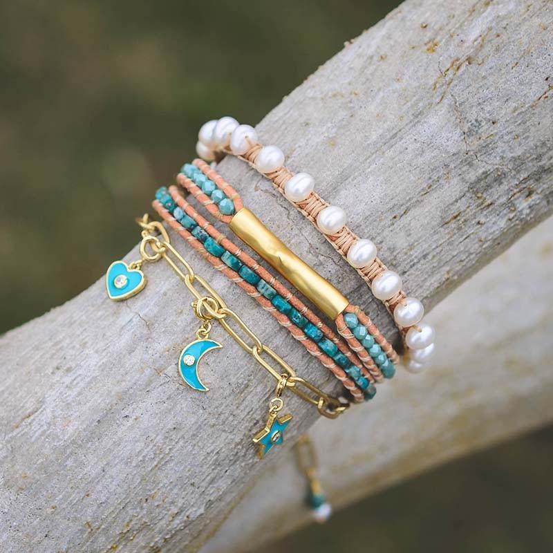 Bracelet et Breloques en Agate