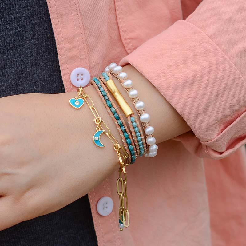 Bracelet et Breloques en Agate