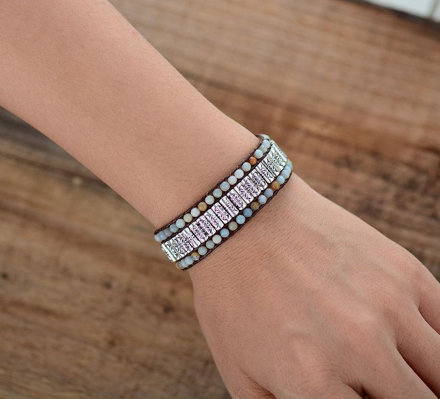 Bracelet du Tibet en Amazonite