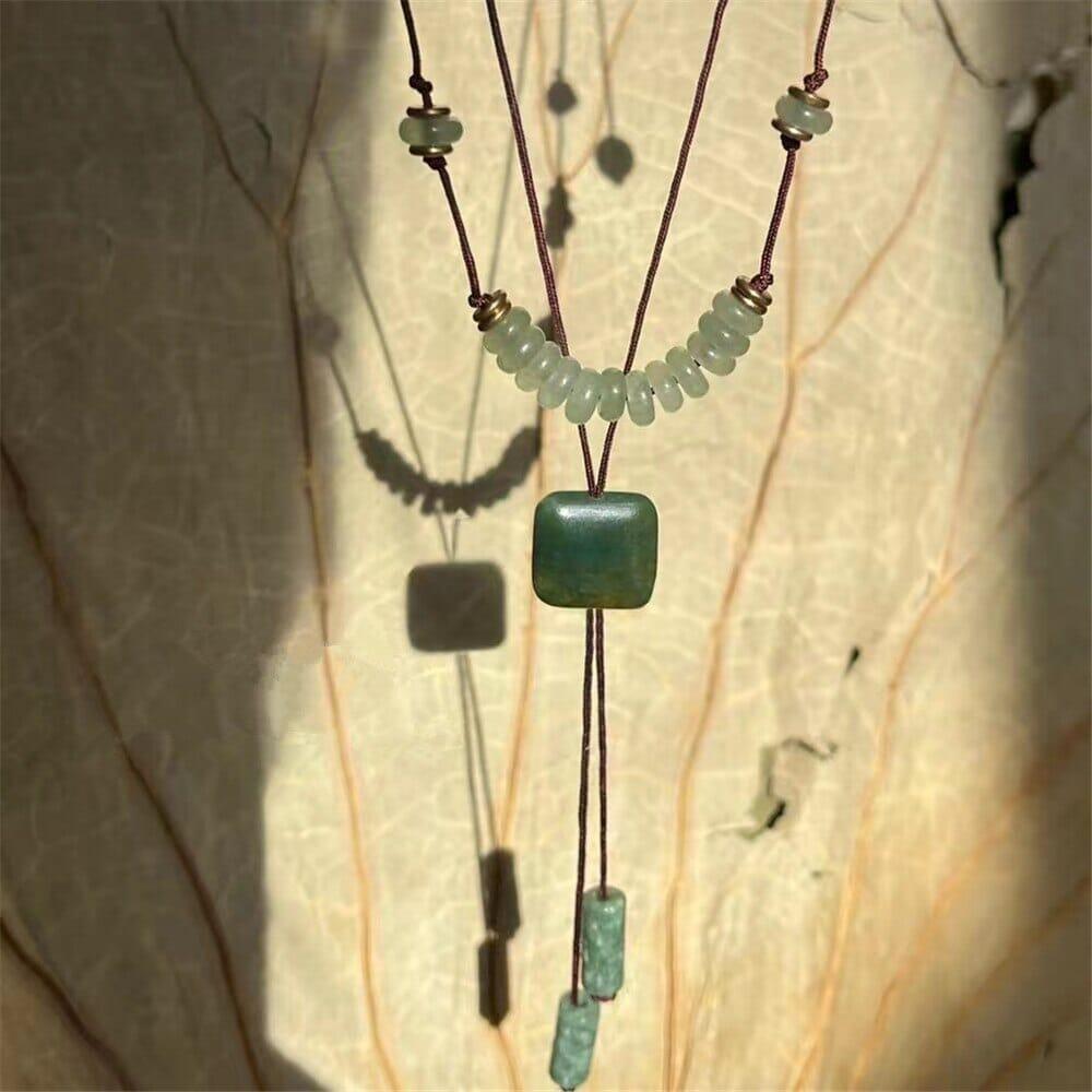 Collier Superposé Rêves de Destinés en Aventurine Verte
