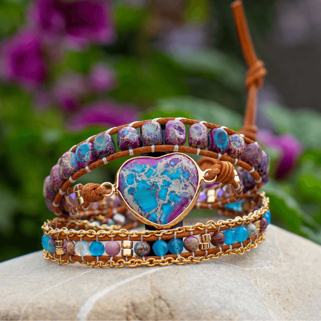 Bracelet Violet Romance et Passion