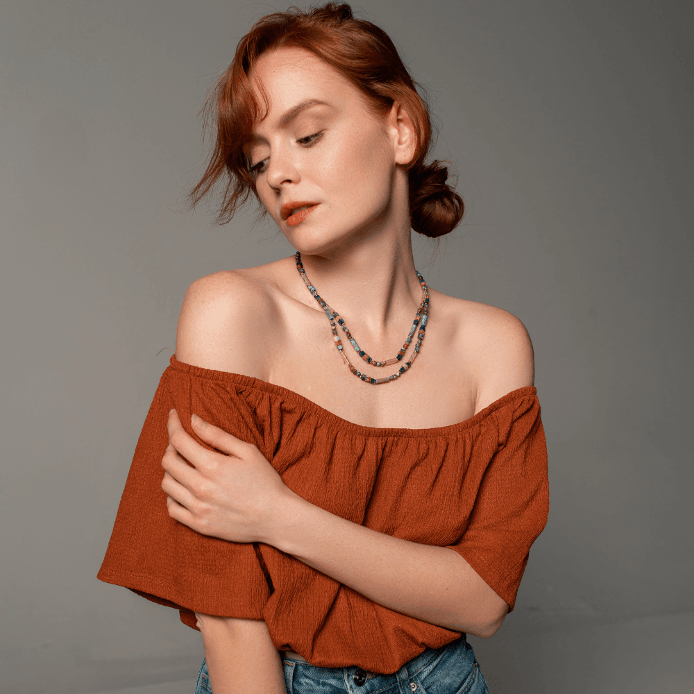 Choker en Pierres Naturelles "Couleurs du Bonheur"