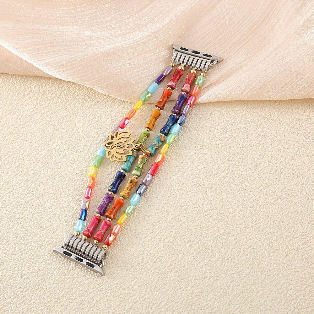 Bracelet pour Montre Connectée Équilibre Harmonique en Pierres Naturelles